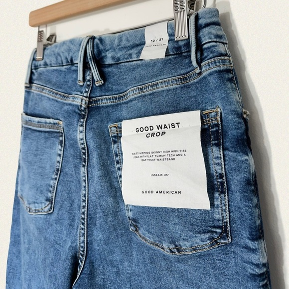 Good American Good Waist High Waist Crop Skinny Jeans - Picture 10 of 10